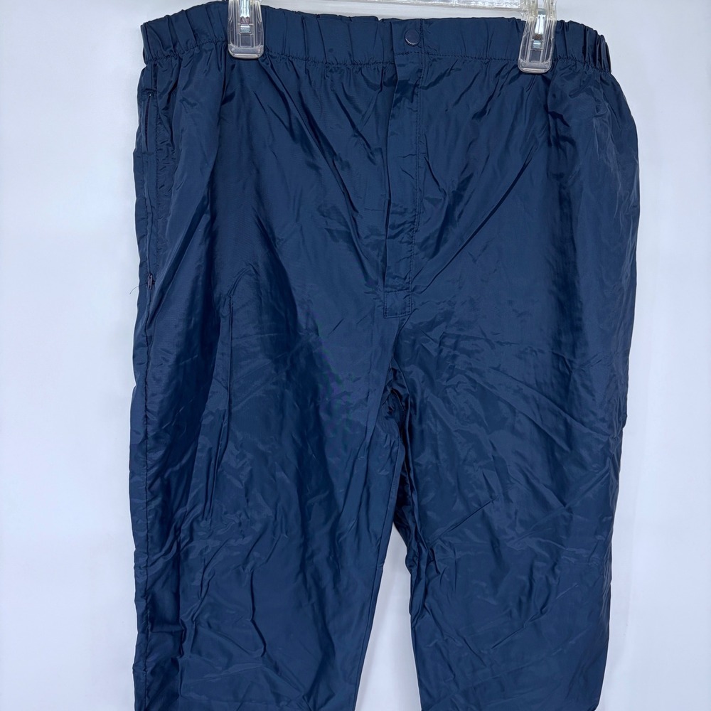 Vintage Briarcliff Collection Windbreaker Golf Pants XL‎ Mens Navy Blue Nylon - Picture 8 of 11